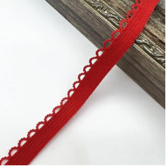 Mežģīņu apdare, šūšanas mežģīnes, šūšanas apdares un rotājumi, 4,5 m, 10 mm, elastīga mežģīņu lente apmalei, amatniecībai, DIY galvas lentēm, tutu kleitām, kleitu aksesuāriem, aizkaru rotājumiem (krāsa: tumši zila).
