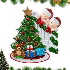Ziemassvētku eglītes piekaramais ornaments - Ģimenes ornaments 2022 Ģimenes atklāšanas dāvanu ģimenes ornaments - 2022 Ziemassvētku ģimenes ornamenti 2022 Vārda svētības vārdi Cypreason