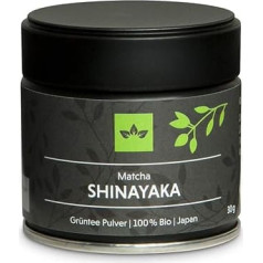 Organic Matcha Tea Shinayaka Ceremonial Grade Super Premium Organic Green Tea pulveris no Oryoki, visaugstākā kvalitāte no Japānas - 30 g organiskās Matcha pulvera vakuuma iepakojumā