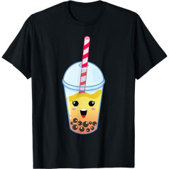 Kawaii Boba piena tēja | Cute Passion Fruit Bubble Tea Lover T-Shirt