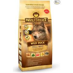 Wolfsblut - Wild Duck Small Breed - 4 x 2 kg - Pīle - Sausā barība - Suņu barība - Bez graudaugiem