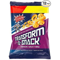 Golden Wonder Transformers Chips BBQ - 30g - 12 gab. iepakojums