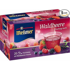 Meßmer Wild Berry 20 TB 5 gab. iepakojums (5 x 50 g iepakojums)