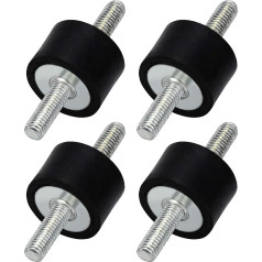 Demason 4pcs M8 30x20mm Rubber Vibration Damping Bracket Bracket for Car Boat Boat Coils Air Compressor