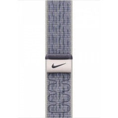 nike sporta aproce pelēkā/zilā krāsā 46 mm aploksnei