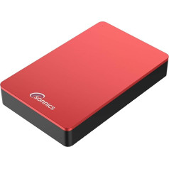 Sonnics 4 TB sarkans ārējais galddatora cietais disks USB 3.0, saderīgs ar Windows PC, Mac, Smart TV, Xbox One un PS4