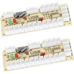 Nulles kavēšanās Arcade USB kodētājs, USB uz džoistikas pogu, PC kaujas spēlēm MAME priekš Raspberry Pi Retro (QM070913 (dubultā))