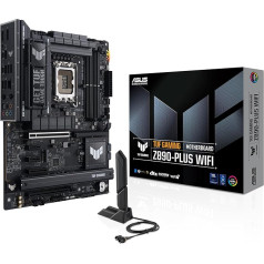 ASUS TUF Gaming Z890-PLUS WiFi pamatplate Socket Intel LGA 1851 (ATX, PCIe 5.0, DDR5, DisplayPort, HDMI, Thunderbolt 4, 4X M.2, WiFi 7, Q-Release, Aura Sync)