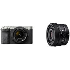 Sony Alpha 7C II bezspoguļa pilna kadra kamera ar SEL2860 un SEL24F28G (33 MP, reāllaika autofokuss, 10 BPS, 4K video, noliektais LCD skārienjūtīgais ekrāns) Sudraba/melna krāsā