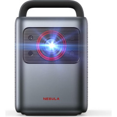 Nebula Cosmos Laser 4K, gudrāks lāzera projektors, automātiskais lāzera projektors, Dolby Audio, Android TV 10.0, 2200 ANSI lūmenu, 4K prožektors ballītēm (vispārējs), melns+pelēks