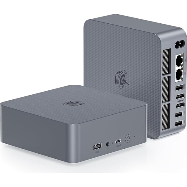 Beelink Mini PC EQR6, AMD Ryzen 9 6900HX, 8C/16T, līdz 4,9 GHz, Mini PC 32G DDR5 RAM 1TB PCIe4.0 SSD, 4K Dual Display, Dual HDMI/Dual Gigabit Ethernet/WiFi6/BT5.2