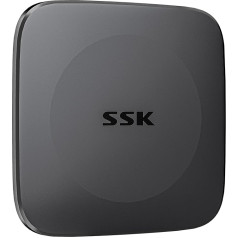 SSK 512GB portatīvais SSD līdz 500MB/s, ārējais cietvielu disks C tipa + USB A ātrais ārējais cietais disks