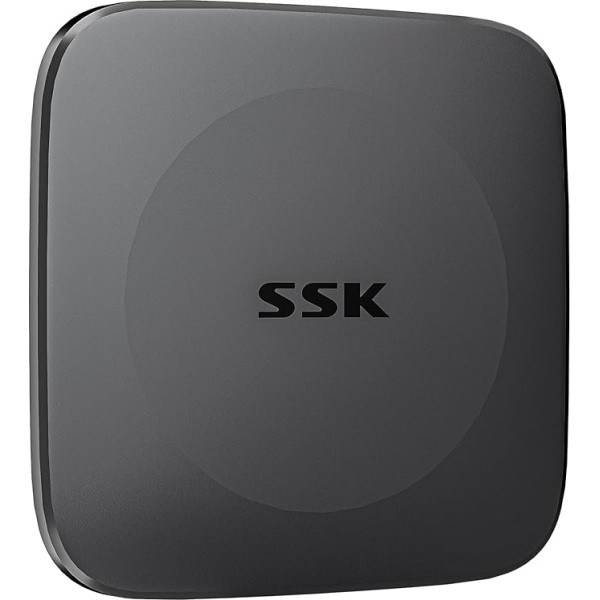 SSK 512GB portatīvais SSD līdz 500MB/s, ārējais cietvielu disks C tipa + USB A ātrais ārējais cietais disks