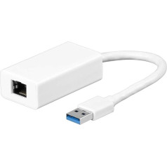 Goobay 95442 USB 3.0 Gigabit Ethernet tīkla pārveidotājs, 0,1 m kabeļa garums