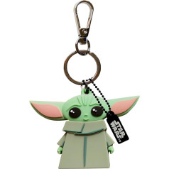 WONDEE Star Wars Mandalorian Baby Yoda [ 2 in 1 Schlüsselanhänger + USB Stick Lustig 32gb ] Grogu Figuren - Oficiali Disney Star Wars Merch, Star Wars Geschenke für Kinder, Frauen und Männer