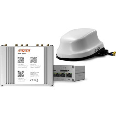 SELFSAT MWR 5550 White (4G / LTE / 5G & WLAN interneta maršrutētājs līdz 3,3 Gbps, ieskaitot 5G jumta antenu), saderīgs ar Starlink