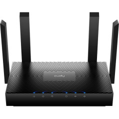 Cudy WR3000 AX3000 Divjoslu Wi-Fi 6 Mesh maršrutētājs, 160 MHz, Mu-Mimo, Ofdma, WireGuard, OpenVPN, Wpa3