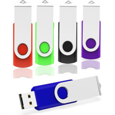 MAKACTUA USB zibatmiņas karte 64 GB USB zibatmiņas atmiņas karte, USB zibatmiņas karte 2.0 Memory Stick Flash Drive 5 gab. iepakojumā