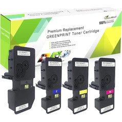 GREENPRINT 4 krāsu saderīgas tonera kasetnes Kyocera TK5240 TK-5240 4000 lappušu melnā krāsā un 3000 lappušu melnā krāsā Kyocera ECOSYS P5026cdn P5026cdw M5526cdn M5526cdw drukātājiem