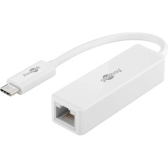 Goobay 66255 USB-C RJ45 adapteris, balts