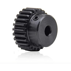 Motora zobrats, zobrats, modulis zobrats, 1 gab.Sprocket cilindriskais zobrats 1 modulis 20T 23T 25T 29 zobi cilindriskais zobrats 1M 27 zobi 45 tērauda melnēšana mehāniskais zobrats cilindriskais konuss (14 mm caurums, 1 M 23T)