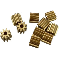 Motora zobrats, zobrats, motora zobrats, 6 gabali, 0,6 moduļa zobrati, 9-17 zobi, 1,98/2,28/3,16/4,98 mm, cauruma diametrs, vara zobrata biezums 3 mm/6 mm GS ( Krāsa: 0,6M, izmērs: 12T * 8,7 * 3,16 * 7,5 mm )