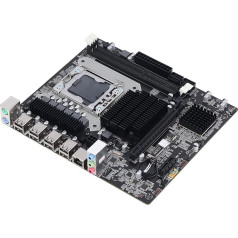 X58 pamatplate, 2× DDR3 DIMM CPU slots LGA 1366 spēļu pamatplate, USB2.0 SATA savienotājs PCB pamatplate Atbalsta ECC atmiņu, viena 8 kontaktu ligzda, viens 24 kontaktu strāvas savienotājs