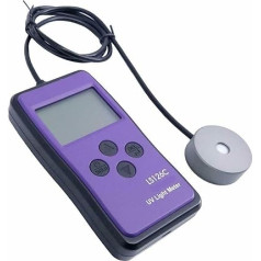 UV indeksa mērītājs Portatīvais UV intensitātes mērītājs UV gaismas mērītājs ar Bluetooth UV veselības mērītājs Mērījumu diapazons 0 līdz 20 000 UW / cm2