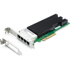 10Gtek XL710-T4 CNA, 4 porti 10GBase-T NIC, Intel XL710BM1 Controller montāža