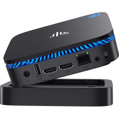 NiPoGi AK1 Mini PC, Întel Celeron J3455 Mini Desktop PC Windows 10 Pro, 4GB RAM 32GB ROM Micro PC Atbalsta Dual HDMI 2 displejus, 4K HD, 2.4/5G WiFi, Gigabit Ethernet | Micro Office Home Office