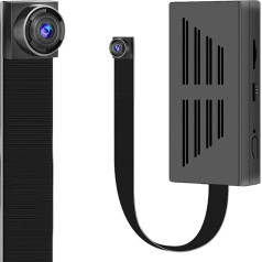 Lydzlzz Mini Kamera, Videokamera ar akumulatoru, HD 1080P Micro Camera Indoor Mit Bewegungsmelder, Kompakte Kleine Sicherheitskamera Innen Aussen