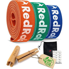 Sarkanā Rab pretestības joslas - pretestības joslas izturības treniņš - fitnesa josla atsevišķi vai komplektā ar koka rokturiem - pretestības josla, Pull-Up joslas, Pull-Up josla, Pull-Up josla, pretestības josla, pretestības josla