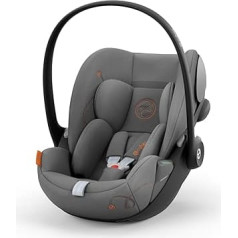 CYBEX Gold Cloud G i-Size Comfort bērnu autokrēsliņš ar ieliktni jaundzimušajam no dzimšanas līdz aptuveni 24 mēnešu vecumam bērniem no 40 cm līdz 87 cm Maksimālais svars 13 kg Lava Grey