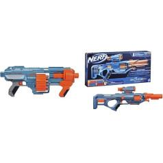 Nerf Elite 2.0 Shockwave RD-15 Blaster, 30 Nerf Darts & Elite 2.0 Eaglepoint RD-8 Blaster, 8-Dart Drum, Removable Telescope and Removable Barrel, 16 Nerf Darts, Bolts