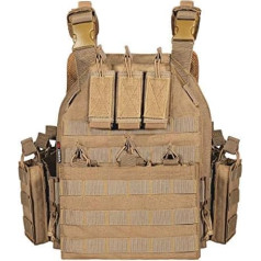 vAv YAKEDA taktiskā militārā veste ātrās noņemšanas airsoft veste regulējama pieaugušajiem
