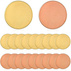 Commarker 20 gab. misiņa monētu sagataves, 40 mm gravēšanas sagataves ar vītņotu malu, monētas, DIY amatniecība, gravēšana, ceļojumi, aksesuāri, materiāls optiskā lāzera gravēšanas mašīnai (3 mm)