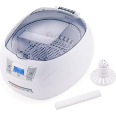 PROMED Ultraschallreinigungsgerät UC-50, Ultraschallreiniger für Schmuck Uhr Zahnersatz und Brille, 550ml Ultraschallgerät für zuhause, Ultraschallbad 5-Stufen-Timing 43000 Hz