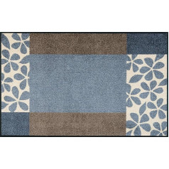mazgāt+žāvēt Paklājs ar Florita Grey dizainu (var mazgāt), Poliesters, pelēks, 75 x 120 cm