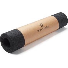 Wolvende Premium filca galda paliktnis, mazs, 12 x 27,5 collas, daudzfunkcionāls galda paliktnis mājai, birojam, tumši pelēks