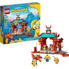 LEGO Minions: (75550) Rotaļlietu tempļa konstruktors bērniem, lieliska dāvana bērniem, kas mīl Minionu rotaļlietas un Kevina un Stjuarta Minionu figūriņas, jauna 2021 (310 gabaliņu).