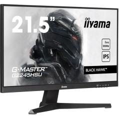 iiyama G-Master Black Hawk G2245HSU-B1 54,5 cm IPS LED spēļu monitors Full HD 100 Hz HDMI DP USB 2.0 1ms FreeSync Black