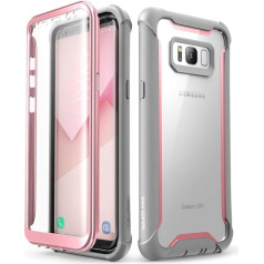 i-Blason Samsung Galaxy S8+ Plus korpuss, izturīgs, caurspīdīgs, caurspīdīgs aizsargvāciņš ar iebūvētu ekrāna aizsargstiklu Samsung Galaxy S8+ Plus 2017. gada izlaidumam (rozā)