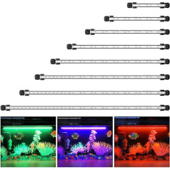 Akvārija lampa, GreenSun akvārija gaismas lampa akvārijam zivju tvertnei ar tālvadības pulti RGB krāsu maiņas akvārija lampa LED 108 cm akvārija apgaismojums