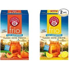 frio ledus tējas tējkanna dubultie iepakojumi - klasiskā ledus tēja ar persiku un citronu (2 x 45 g)