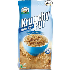 Barnhouse Krunchy Pure Oats, 3 iepakojumi (3 x 750 g maisiņi) - Bioloģiski tīras auzas