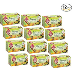 Pompadour® | mango augļu un avokado eļļas maisījums | uzlējums ābolu, mango, avokado eļļa, baltais hibiskus - 12 x 20 filtri (600 g) | zāļu tēja mango avokado