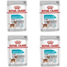 Royal Canin Urinary Care Mousse | Iepakojums 4 gab | 4 x 12 x 85 g | Pilnvērtīga barība pieaugušiem suņiem no 10 mēnešu vecuma | Piemērota suņiem ar jutīgiem urīnceļiem