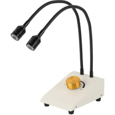 Piederumi laboratorijas mikroskopiem 6 W Dual LED Gooseneck Lights Illuminator Lamp for Industries Stereo Microscope Lens