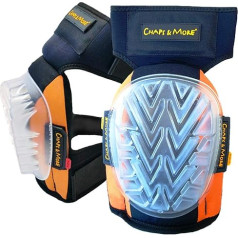 Professional safety knee pads for work, orthopaedic support thanks to smooth support + soft gel embedding of the knee without constricting I non-slip and ideal for existing knee problems