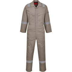 Portwest AF73KHR48 ARA Flame Silver Coverall, Regular, Size: 48, Khaki